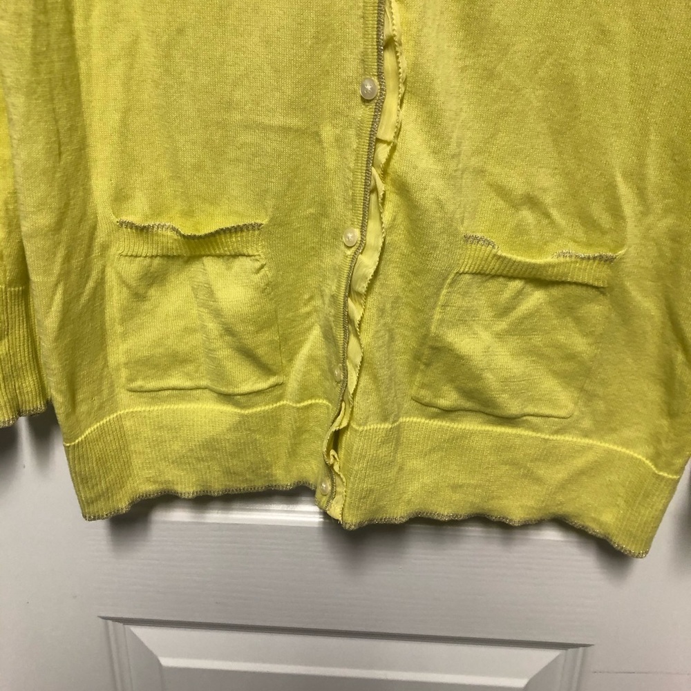 ✨Old Navy Light Yellow Cardigan Medium ✨ - Picture 5 of 6